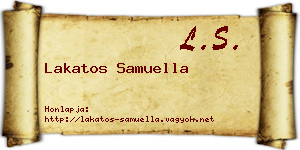 Lakatos Samuella névjegykártya